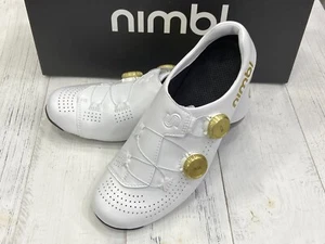 Nimbl Exceed Ultimate Glide Road Cycling Shoes White/Gold (EU39-EU46) - Picture 1 of 7