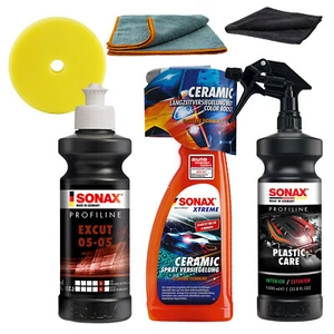 Sonax Auto Politur & Pflege Set + 125mm Polierpads für Exzenterpoliermaschinen - Bild 1 von 7