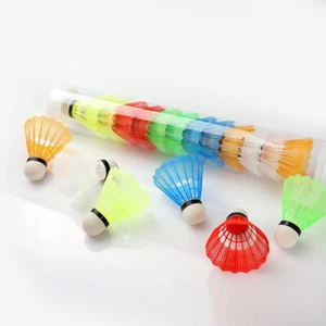 6/12 Pcs/Set Colorful Shuttlecocks Badminton Foam Balls Sport Games Colored Wa - Picture 1 of 11