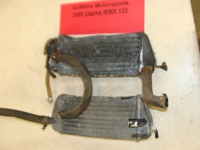 Cagiva WMX 125 1988 fabricante original Ahrma WRK tapa radiador derecha izquierda original Foto 1 de 4