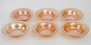 Vintage Federal Glass Normandie Marigold 5” Dessert/Fruit Bowls - Set of 6 - Picture 1 of 6