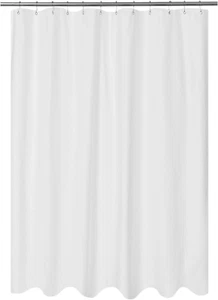 Mrs Awesome Embossed Microfiber Long Shower Curtain Liner 71 X 75 Inches, Soft - Picture 1 of 12