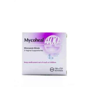 Mycoheal Miconazol Nitrat 3 Vaginalzäpfchen 400 mg - Bild 1 von 2