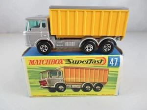 Matchbox Lesney 47 DAF Tipper Container Truck Boxed - Imagen 1 de 6