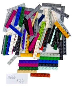 Lego Placas Piezas de Repuesto 1x3 1x5 1x6 1x8 1x12 Lote Mixto De 132 Genuinas - Imagen 1 de 7