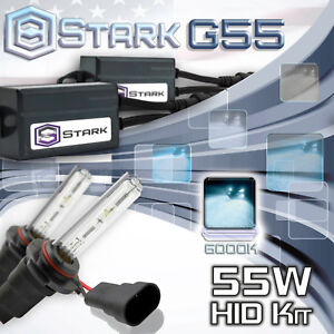 Stark 55W Micro HID High Beam Slim Xenon Kit - 9005 HB3 6K 6000K Ice White (T)