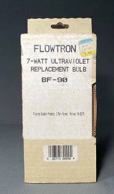 Vintage Old Stock Flowtron 7-Watt BF-90 UV Replacement Bulb Ultraviolet In Box - Image 1 of 4