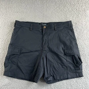 NEW Croft & Barrow Shorts Mens 38 Black Cargo Stretch Waist Tencel Lyocell Blend - Picture 1 of 8