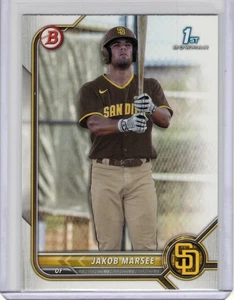 2022 Bowman Draft 1st Edition Jakob Marsee BD-73 1st | San Diego Padres - Picture 1 of 2