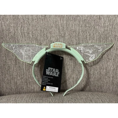 Orelhas de tiara iluminadas Star Wars The Mandalorian's Grogu Yoda 2024 parques da Disney - Imagem 1 de 4