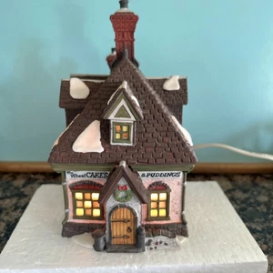 Dept 56 Wm Wheat Cakes & Puddings Dickens Village Lighted Christmas House #58084 - Picture 1 of 8