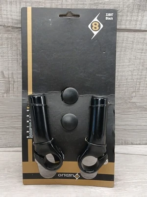 Extremos de barra de aluminio negro Origin8 Pro-Lite - aleación ligera forjada AL6061-T6 Foto 1 de 2