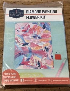 Creativity at Sea DIAMOND PAINTING “Flower” Kit 5”x 7” 3 Birds Design NEW Sealed - Picture 1 of 6
