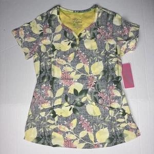 Healing Hands Premiere Women's XS Scrub Top Canary Isable Free Spirite 2218-FSP - Picture 1 of 6