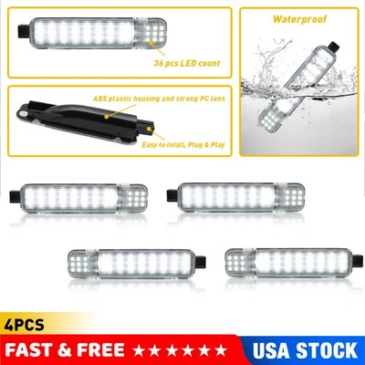 2x LED Door Courtesy Light For Chevy Silverado Suburban Tahoe GMC Sierra Yukon - Image 1 of 4