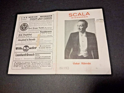 1943 okt. WIESBADEN programm SCALA VARIETÉ - Bild 1 von 2