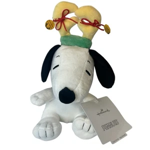 Hallmark SNOOPY PEANUTS 8.5” Reindeer Plush Toy Christmas 2024 Limited Ed. NEW - Picture 1 of 4