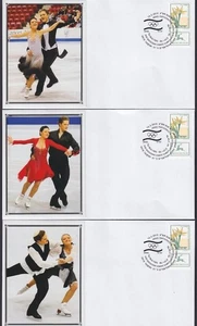 ISRAEL 2010 #10011.2 SPECIAL CANCEL SET of 3 COVERS VANCOUVER OLYMPICS - Picture 1 of 1