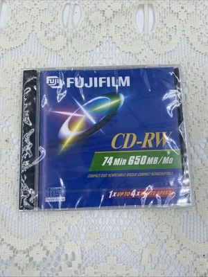 Fujifilm CD-RW 74 Minute 650 MB Recordable Compact Discs (14) NIP - Image 1 of 4