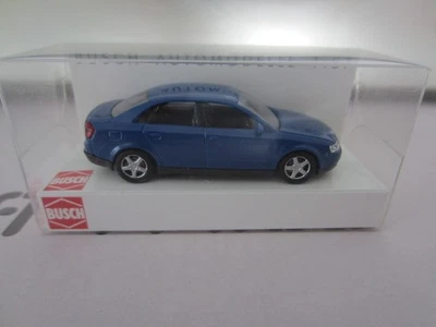 BUSCH 49200 AUDI A4 LIMOUSINE (2000) in BLUE model is PLASTIC - HO or 1:87 scale - Image 1 of 2