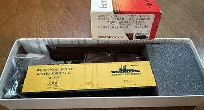 Intermountain HO Kit #40531-05 Steel Side Ice Bunker West India Fruit WIF 724 NY - Image 1 of 4