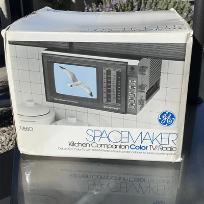 "Radio AM/FM color 5,5"" marcapasos General Electric de colección 7-7650 nuevo" Foto 1 de 4