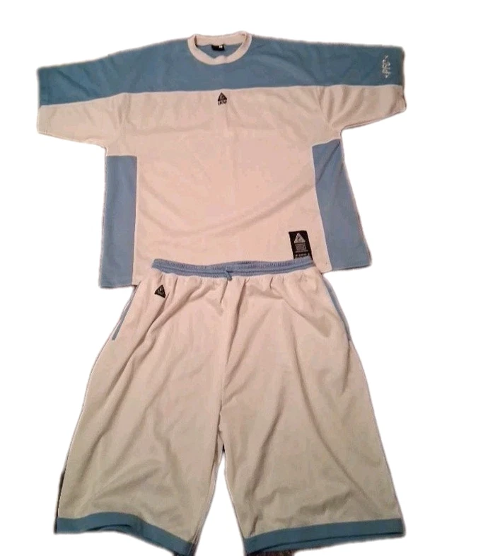 Park Flava PFC Men's 3XL Chest 54" Basketball Shirt w/Matching Shorts Blue/White - Image 1 of 4