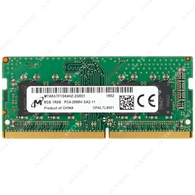 Micron 8GB DDR4-2666 PC4-21300 1Rx8 SODIMM Laptop Memory RAM MTA8ATF1G64HZ-2G6D1 - Image 1 of 2