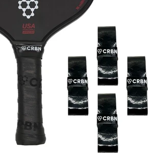 CRBN Drytec™ Overgrips - Cinta de agarre de paleta Pickleball talla única, negra - Paquete de 4 - Imagen 1 de 3