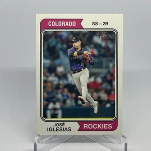 2023 Topps Heritage #281 Jose Iglesias Colorado Rockies - Picture 1 of 2
