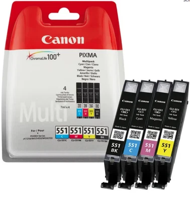Canon Originaltinte aus Multipack CLI-551C-M-Y-BK - Patronen Drucker - Bild 1 von 2