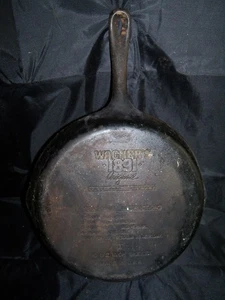 Vintage Wagner Ware 1891 10,5" #1 Gusseisen Pfanne Pfanne SCHÖN! - Bild 1 von 2