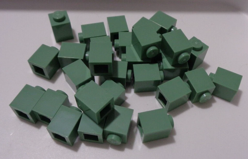 Lego - 3005 - 4521948 1x1 Brick Sand Green x30 Pieces/Parts** - Image 1 of 1