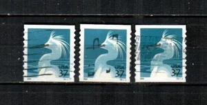UNITED STATES Scott's 3829A ( 3 PNC ) Snowy Egret F/VF Used ( 2004 ) #2 - Picture 1 of 1