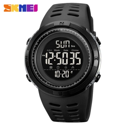 SKMEI Men Watch Military Outdoor Digital Wristwatch Countdown Alarm LED Watches - Image 1 of 4