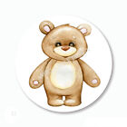 Cute Teddy Bear Baby Shower Favors Scrapbook Stickers Labels Envelope Seals