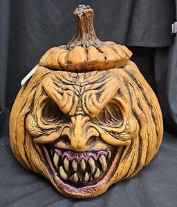 Auflösung: BÖSER GRUSELIGER KÜRBIS LATEX SCHÜSSEL 16" DECKEL nicht mehr produziert brandneu im LADEN - Bild 1 von 4