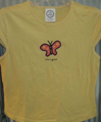 ¡NUEVO CON ETIQUETAS! CAMISETA CLÁSICA LIFE IS GOOD GIRLS S/S SWEETHEART... MARIPOSA"...(10) Foto 1 de 3