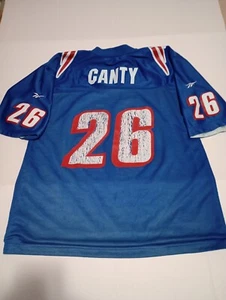 Vintage 90's Patriots Jersey Chris Canty Reversible Size 48 Reebok Jersey - Picture 1 of 11