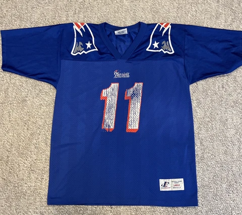 Vintage Logo Athletic Patriots Drew Bledsoe Jersey Youth L 14-16 Cover