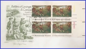 USA3 #1563 U/A ARTMASTER FDC PB4 Lexington-Concord Battle - Foto 1 di 1