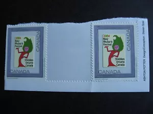 Canada personalized postage 2004 Rosy Rhubarb Festival MNH one is faulty - Picture 1 of 3