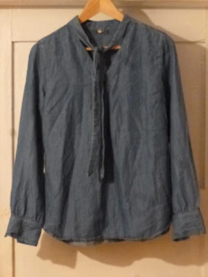 Living Crafts Bluse / Tunika jeansblau Gr. 38 100% Lyocell (Tencel) - Bild 1 von 4