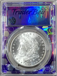 1879-S Morgan Silver Dollar MS64 PCGS Trader Bea Holder Amazing LUSTER and SHINE - Picture 1 of 4