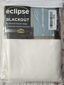 Eclipse Blackout Curtains Cohen | White 42in. x 84in. Brand New. - Picture 1 of 4