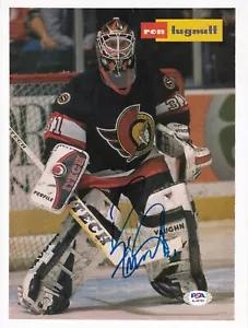 Ron Tugnutt Autographed 8x11 Magazine Photo Ottawa Senators PSA/DNA - Picture 1 of 3