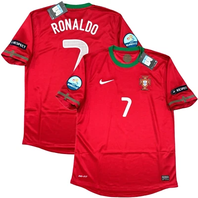 2012/13 Portugal Home Jersey #7 Ronaldo Medium Nike Soccer Euro Football CR7 Kit - Image 1 of 4