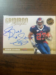 A75,275 - 2009 Press Pass SE Gridiron Graphs Gold #GGRJ Rashad Jennings Auto - Picture 1 of 1