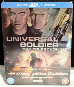 BLU RAY STEELBOOK UNIVERSAL SOLDIER 3D + 2D, DAY OF RECKONING *** NEU + OVP *** - Bild 1 von 2