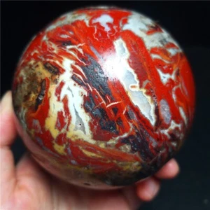 TOP 676G Natural Warring States Red Agate Sphere Ball Specimen Collection QQ67 - Picture 1 of 24